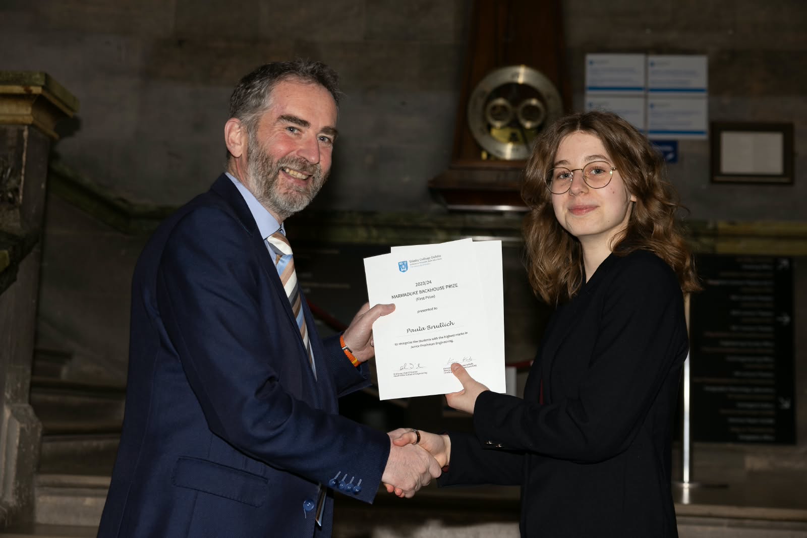 Receiving an engineering award