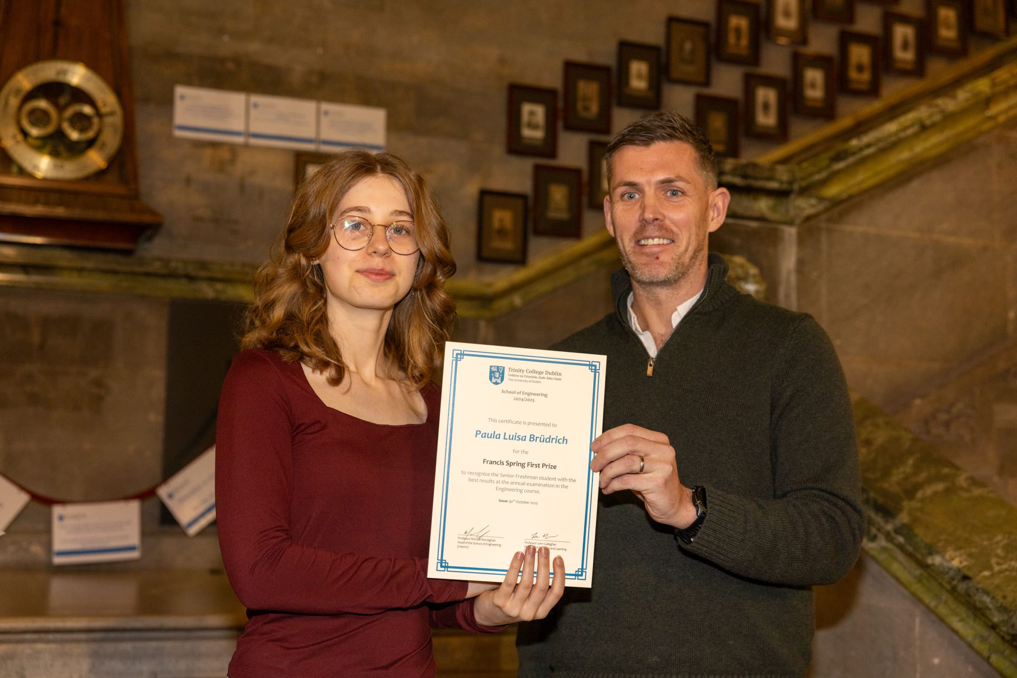 Engineering prize presentation