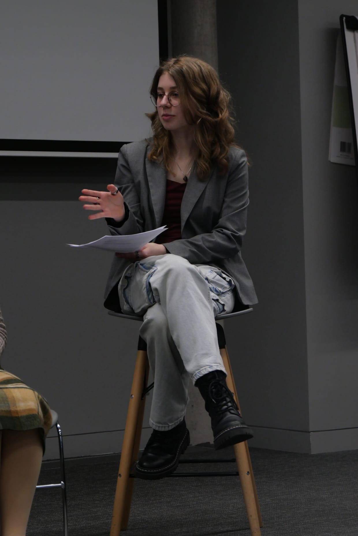Moderating the panel discussion