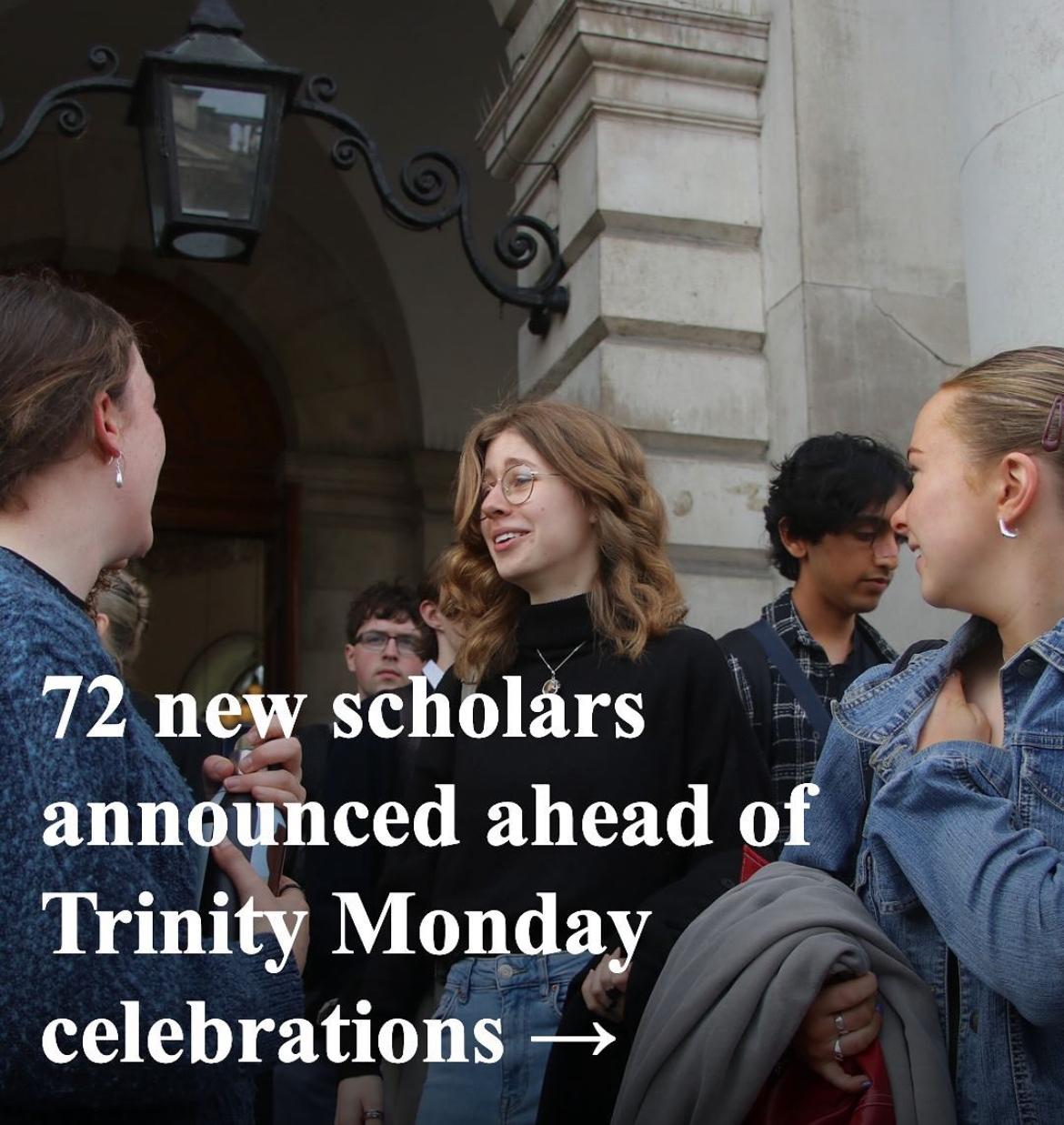 Trinity Monday scholarship announcement